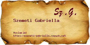 Szemeti Gabriella névjegykártya
